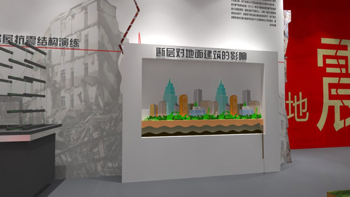 鹤城巨幕影院断层对地面建筑物的影响