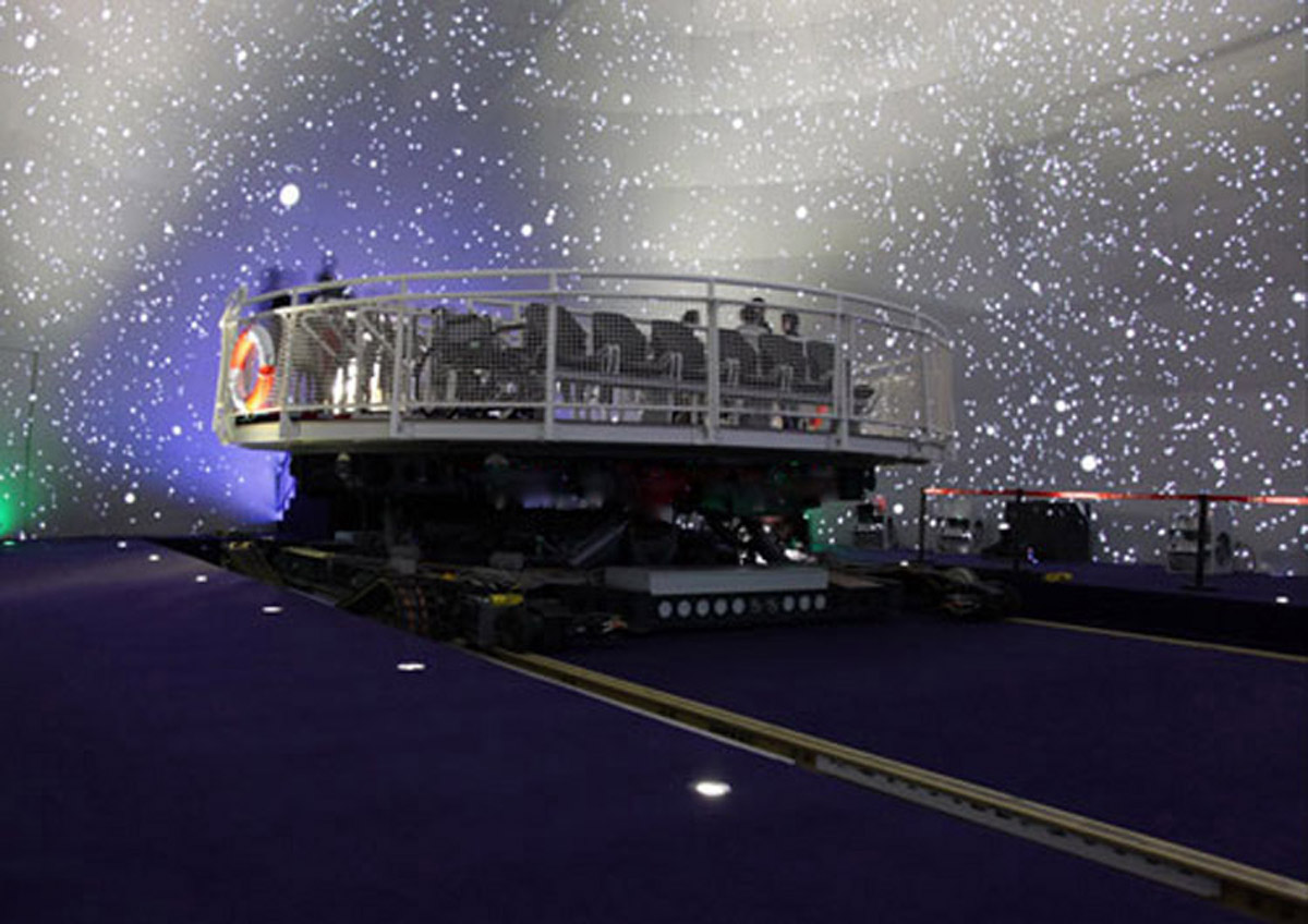 巨幕影院360°轨道太空车