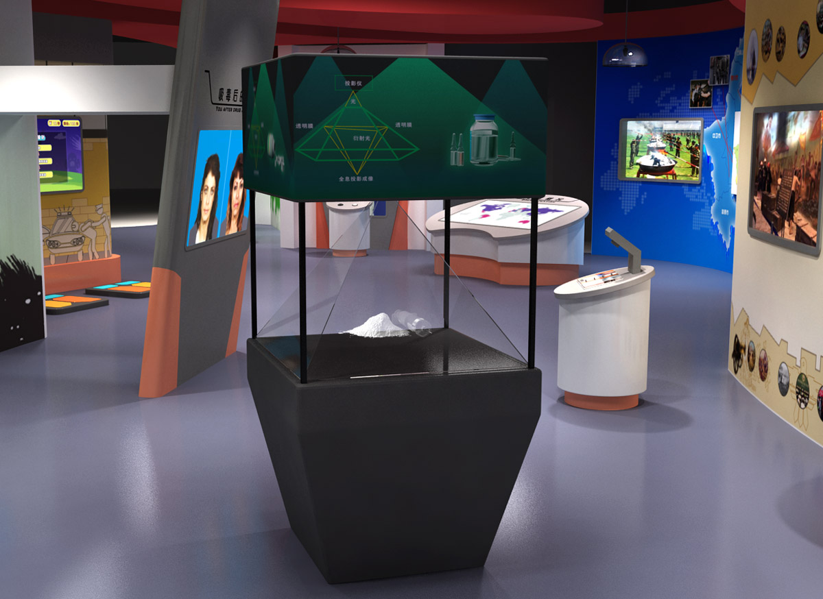 鲅鱼圈巨幕影院禁毒3D全息展示系统