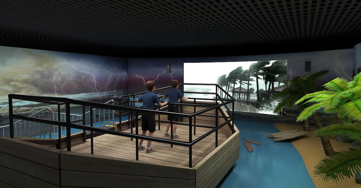 宾川巨幕影院模拟台风及暴风雨设备