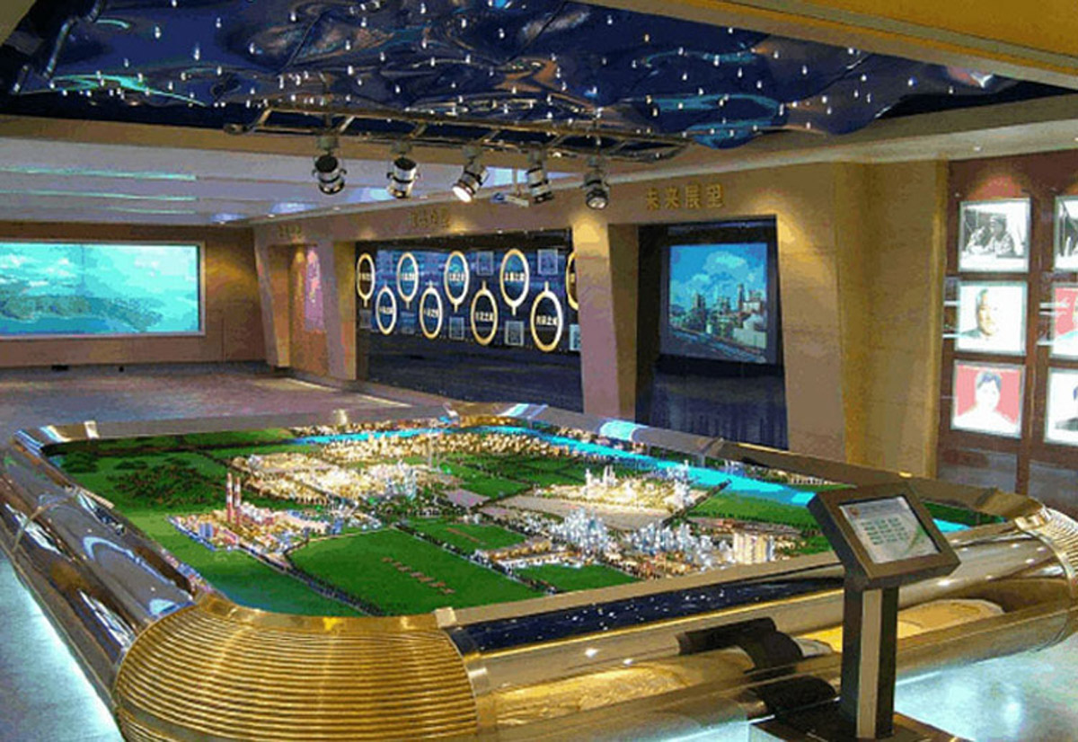 越西巨幕影院城市规划电子数字沙盘