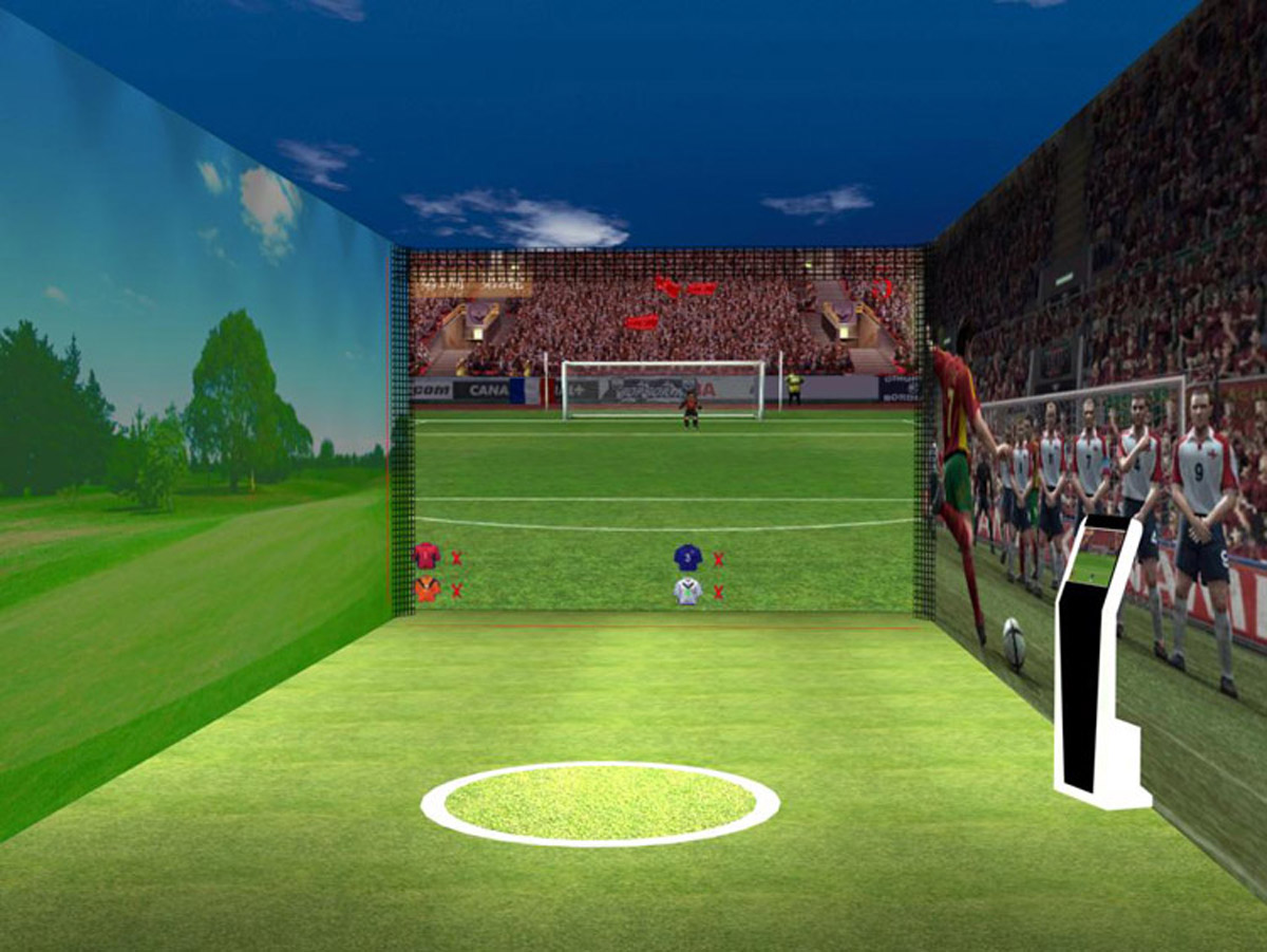 巨幕影院虚拟足球