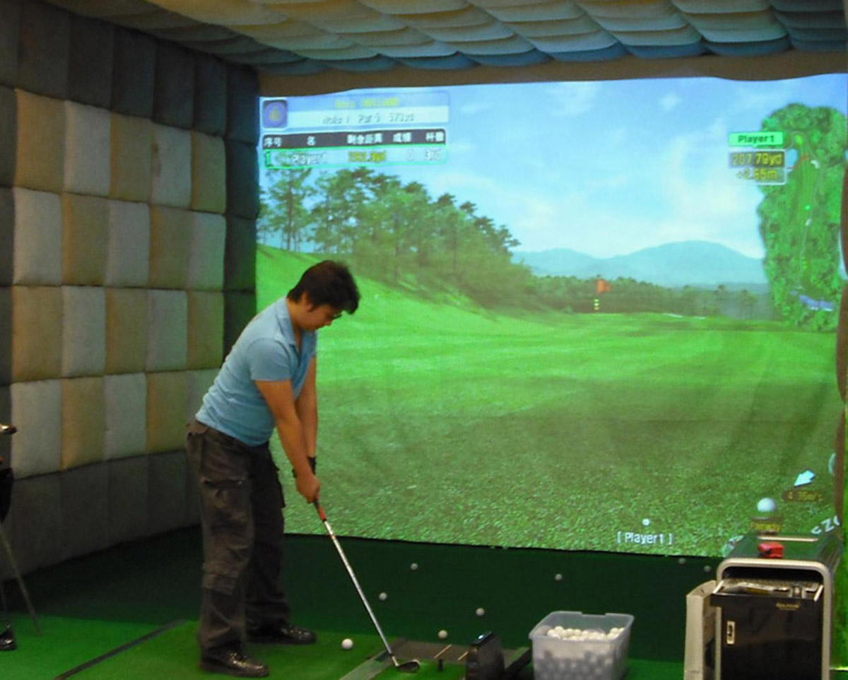 达川巨幕影院模拟高尔夫